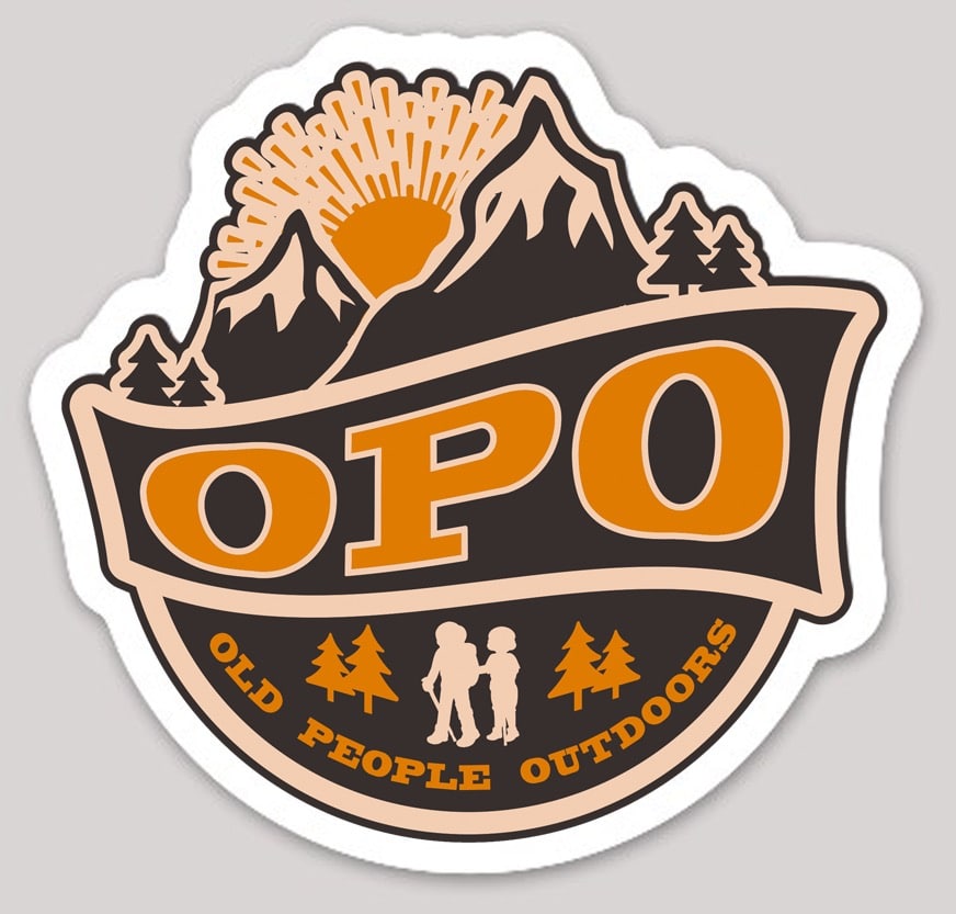 OPO logo die cut sticker